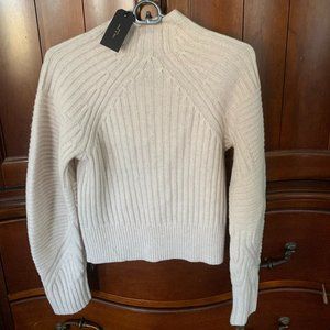 Rag and Bone Oakes Wool Mock Neck in Turtledove